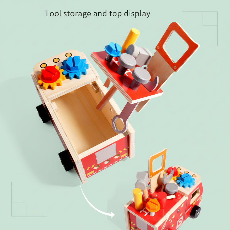 BuildRescue – Éducatif et créatif – Camion de pompiers en bois