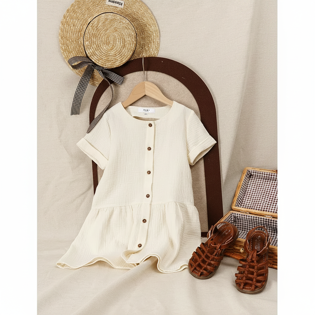 LunaDress – Élégante et légère – Robe pour enfant à la coupe en A