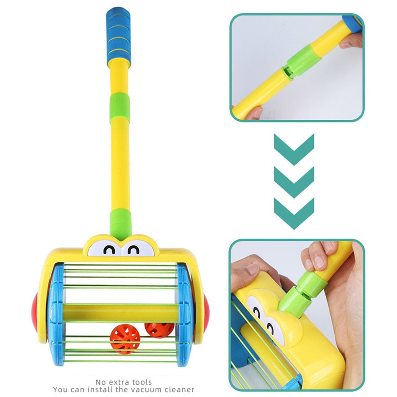 Push Cleaner Toy - Faire du nettoyage une fête - Jouet Nettoyeur à Pousser