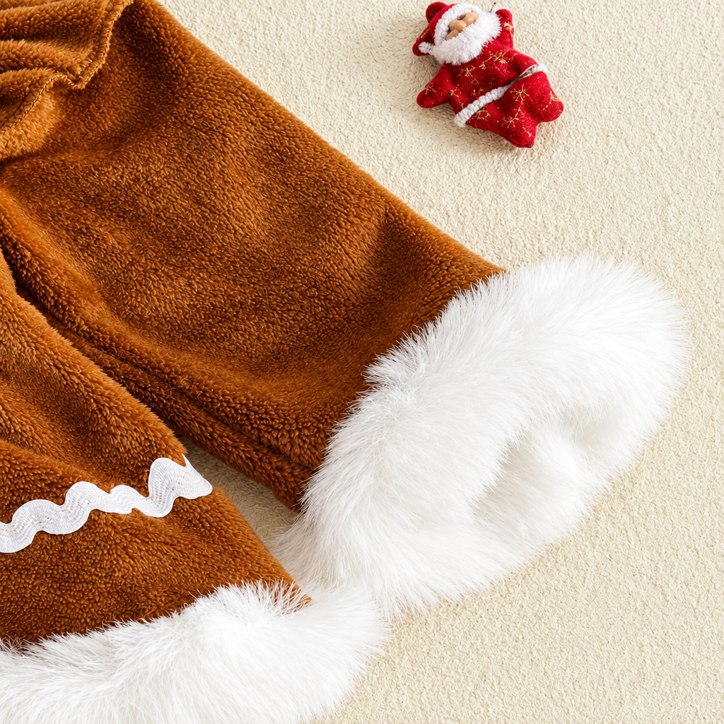 LittleGinger – Chaleureux et festif – Combinaison de Noël pour bébé avec bandeau