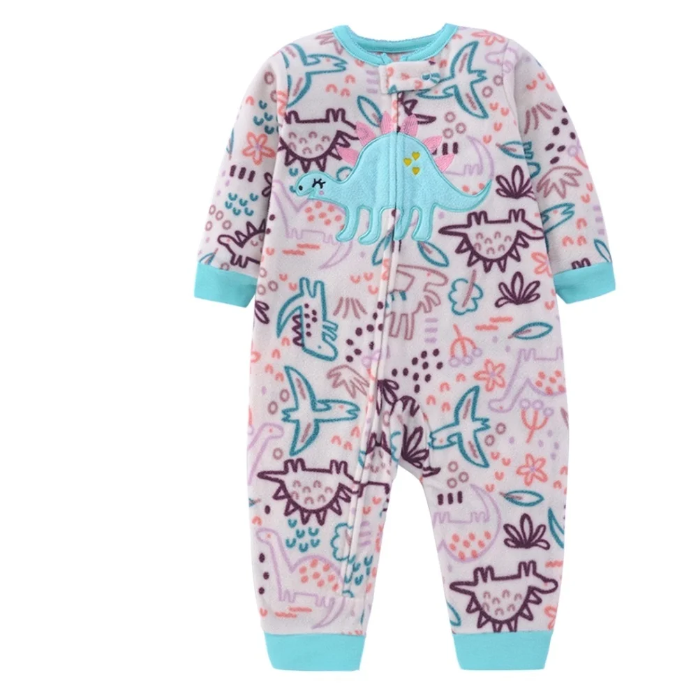 WarmBuddy – Mignon et tout doux – Combinaison pour bébé en polaire avec imprimé de personnages de dessins animés