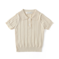 Thumbnail for MiniLuxe – Élégant et confortable – Polo en tissu tricoté