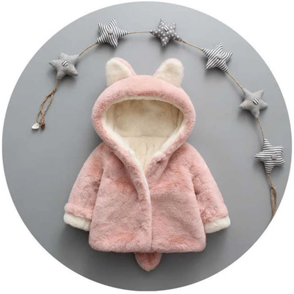 CozyPrincess – Chaud et doux – Veste en peluche à capuche pour fille
