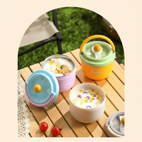 Thumbnail for MealMate – Pratique et isolant – Bol à déjeuner en acier inoxydable avec cuillère