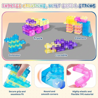 Thumbnail for JellyBuild – Doux et créatif – Blocs de construction souples en gelée
