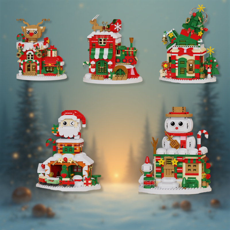 SnowieBlocks – Mignon & amusant – Blocs de construction de Noël