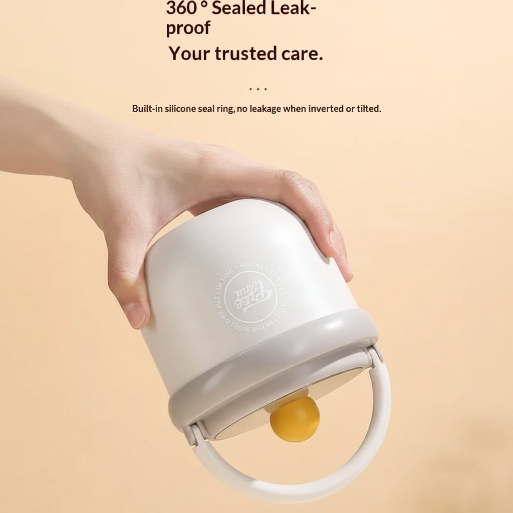 MealMate – Pratique et isolant – Bol à déjeuner en acier inoxydable avec cuillère