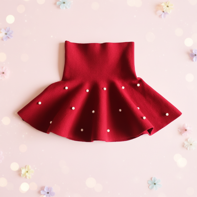 Girls Knitted Skirt – Confort et style – Jupe pour enfant