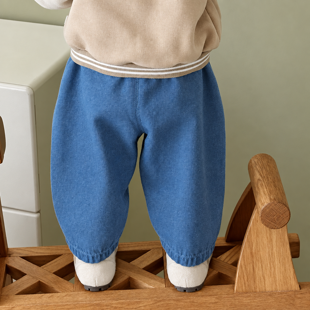 LittlePatch – Doux et confortables – Pantalons pour enfants avec détails brodés