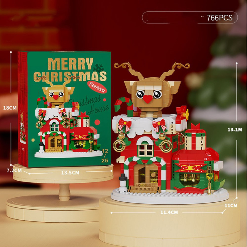 SnowieBlocks – Mignon & amusant – Blocs de construction de Noël