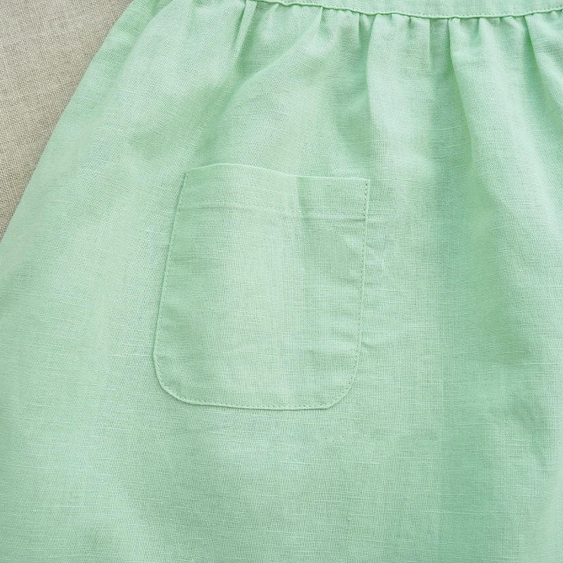 BloomGrace – Mignonne et confortable – Robe pour enfant avec nœud et bretelles réglables