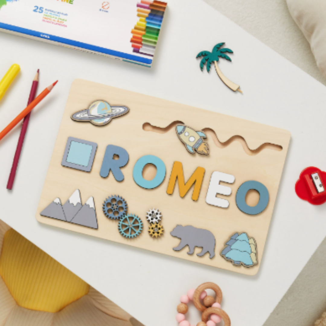 Woods™ - Ton propre badge ! - Puzzle de noms