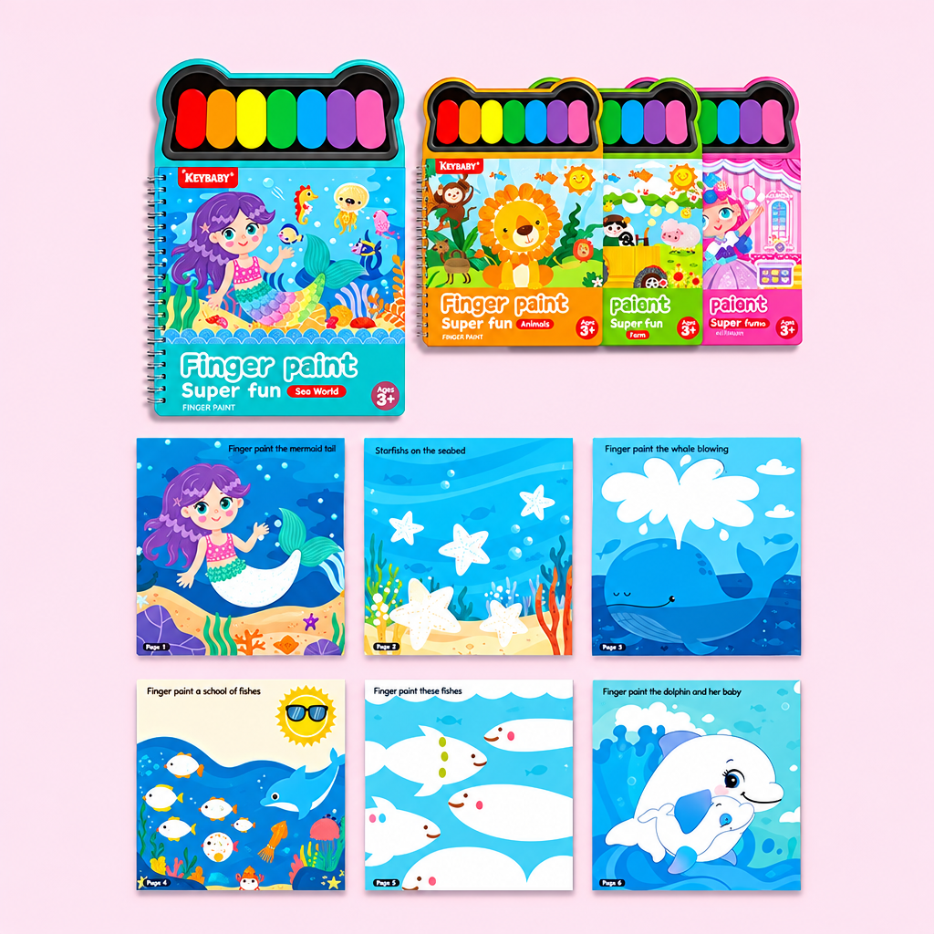 FingerArt – Créatif et coloré – Livre de peinture au doigt pour enfants