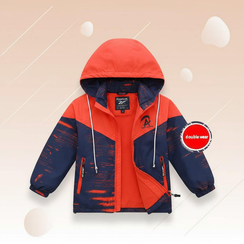 Reversible Kids Jacket – Imperméable et coupe-vent – Veste légère