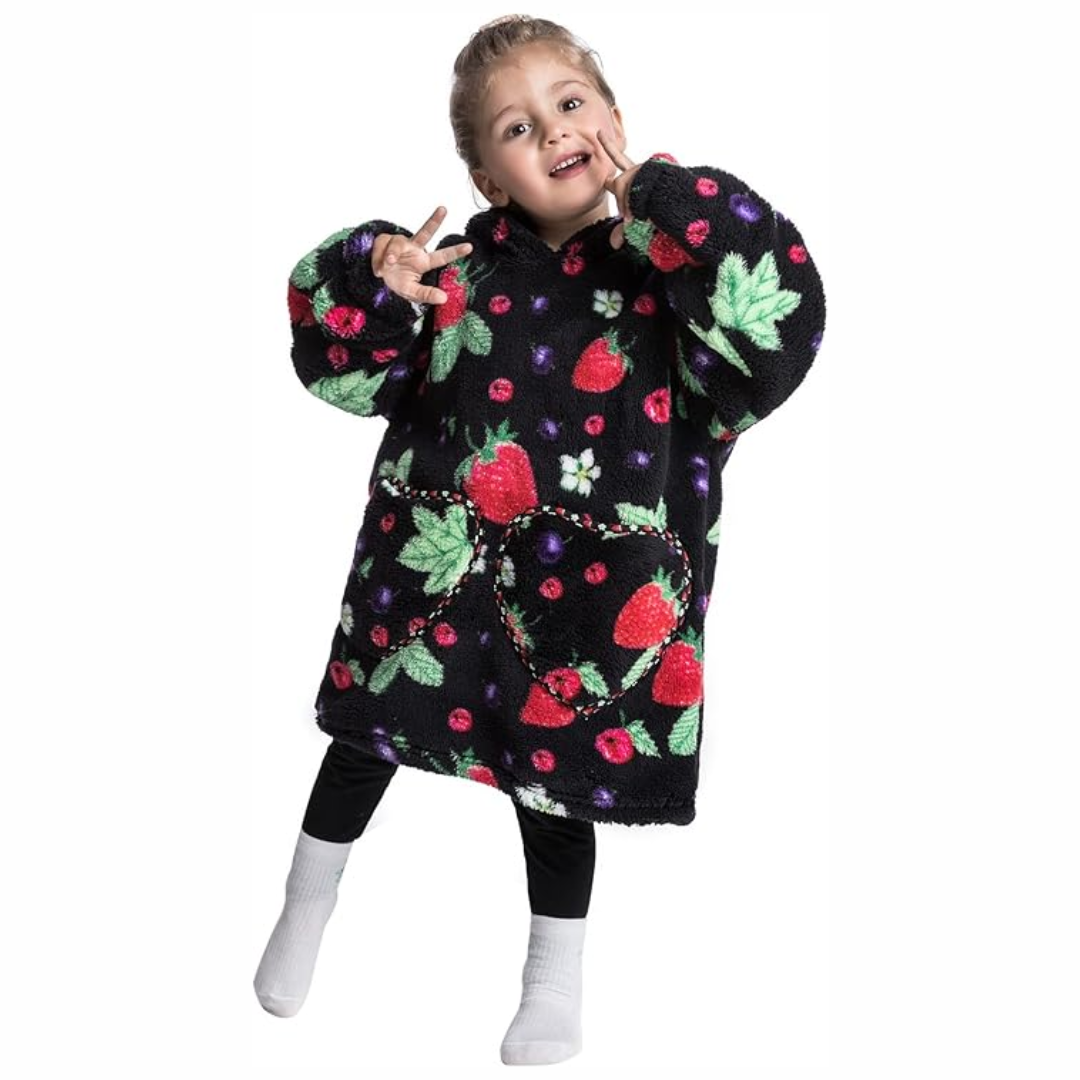 HappySnug – Adorable et confortable – Couverture pour enfant avec capuche