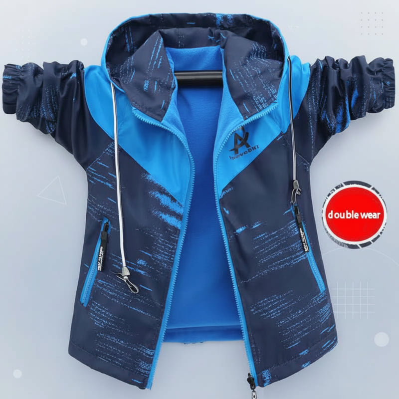 Reversible Kids Jacket – Imperméable et coupe-vent – Veste légère