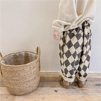 Thumbnail for RetroBloom – Confortable et ludique – Pantalon pour enfant à motif argyle