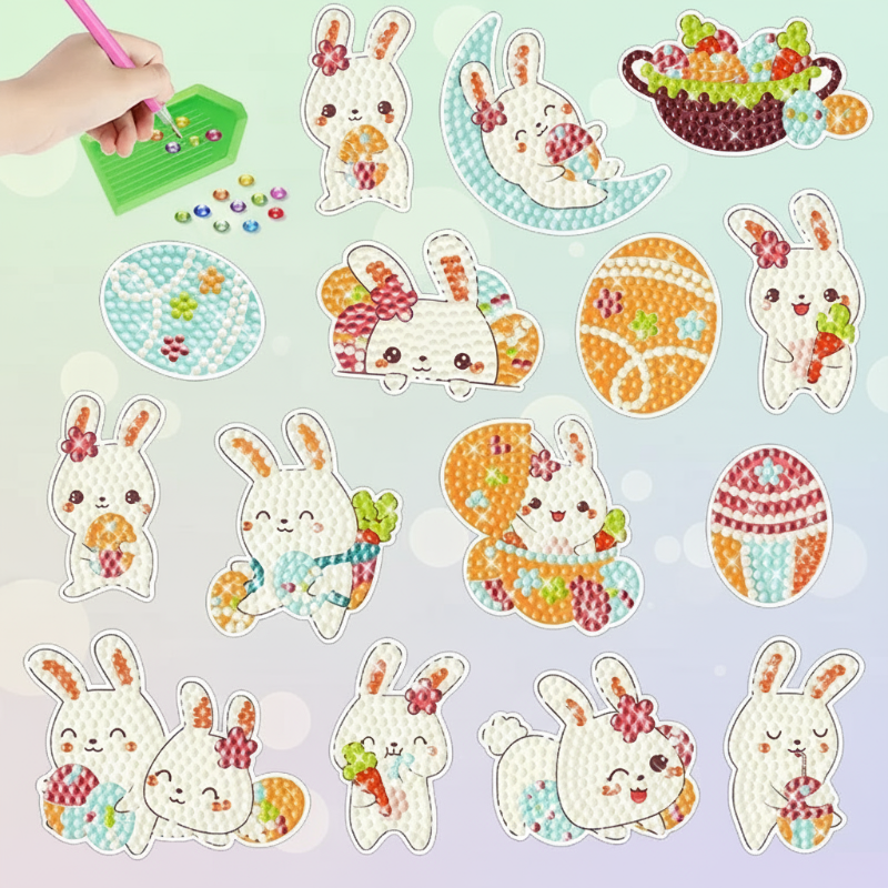 GemArt – Ombré et brillant – Autocollants pour peinture au diamant