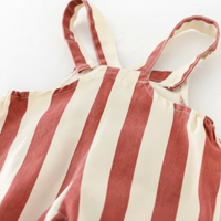 Thumbnail for Striped Overall Romper – Douceur et confort – Combinaison pour enfant