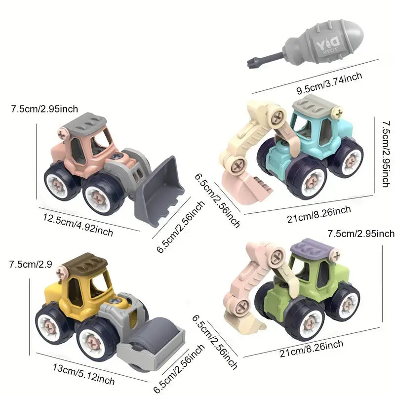 Building Masters Mini Engineering Vehicle Set™ - Mini véhicules de construction