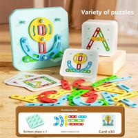 Thumbnail for ShapeGenius – Créatif et éducatif – Puzzle géométrique sur panneau perforé