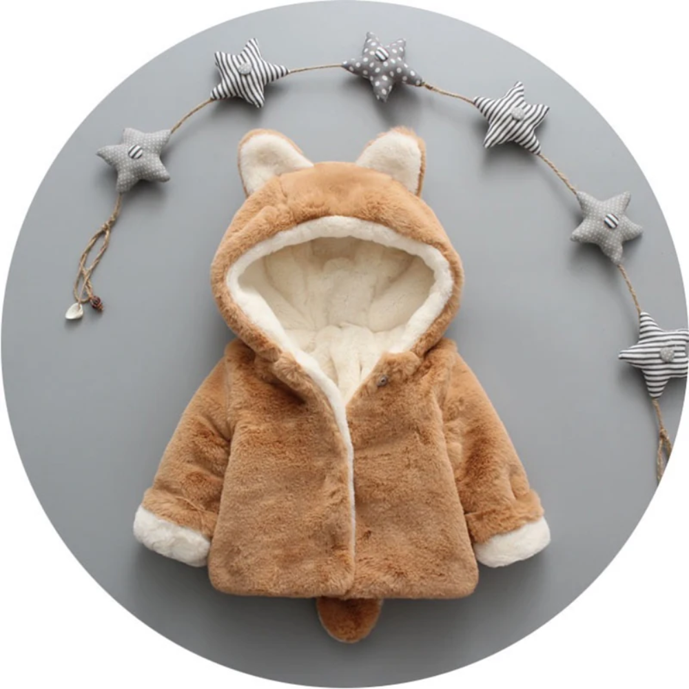 CozyPrincess – Chaud et doux – Veste en peluche à capuche pour fille