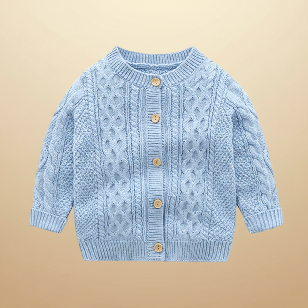 CozyCub – Confortable et tendance – Cardigan tricoté pour enfant