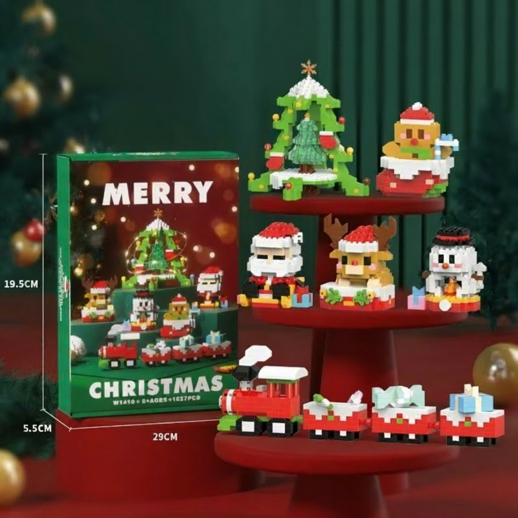 HolidayBlocks – Joyeux et décoratif – Mini-briques de Noël