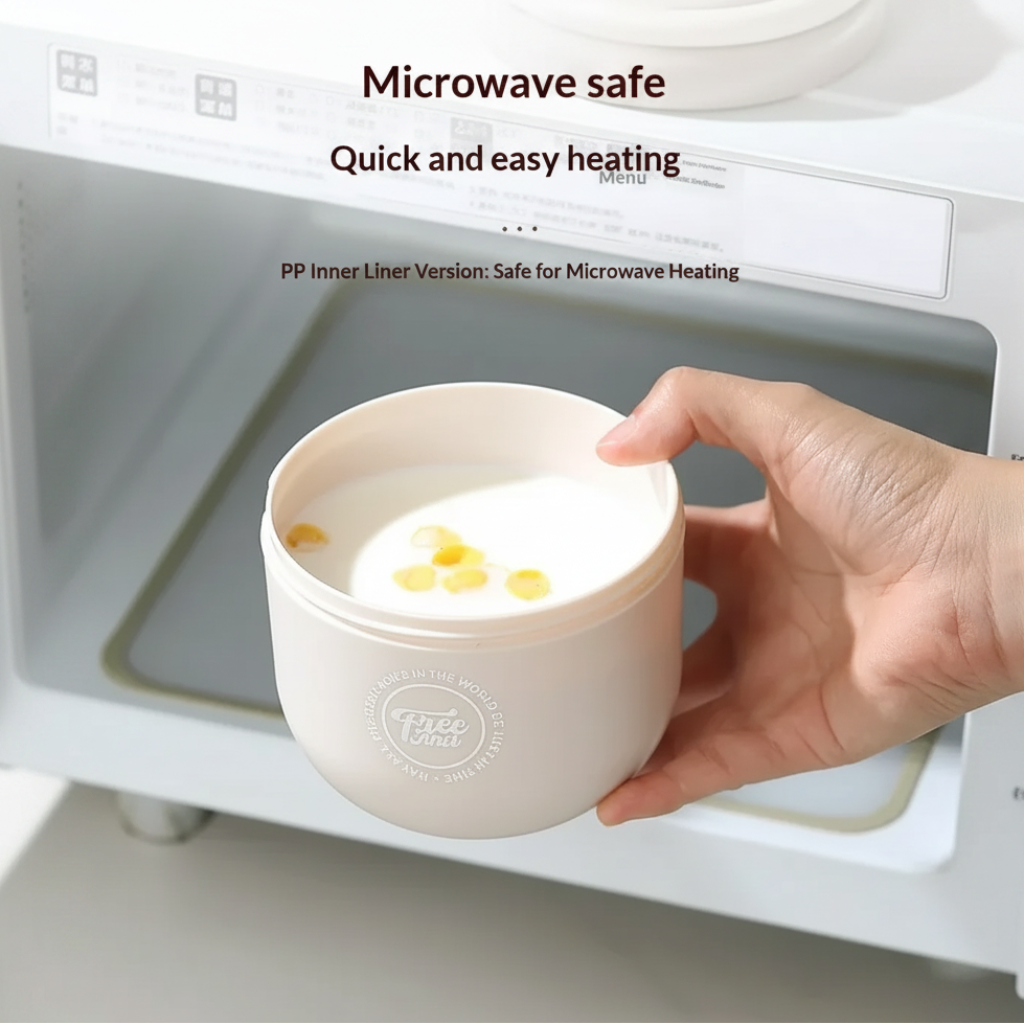 MealMate – Pratique et isolant – Bol à déjeuner en acier inoxydable avec cuillère