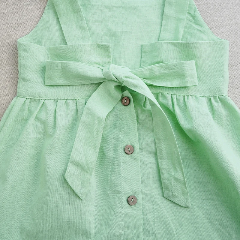 BloomGrace – Mignonne et confortable – Robe pour enfant avec nœud et bretelles réglables