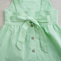 Thumbnail for BloomGrace – Mignonne et confortable – Robe pour enfant avec nœud et bretelles réglables