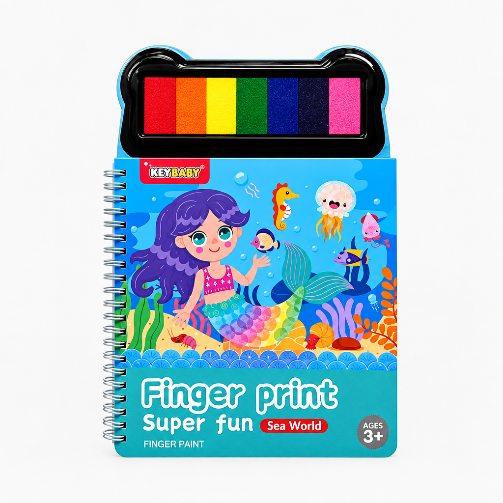 FingerArt – Créatif et coloré – Livre de peinture au doigt pour enfants