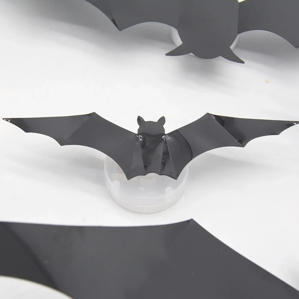 SpookyGlow – Effrayant et plein d'ambiance – Décoration murale LED « chauve-souris d'Halloween »