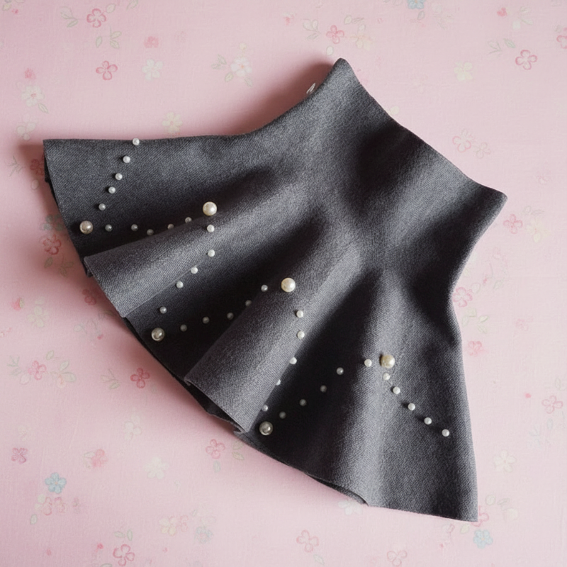 Girls Knitted Skirt – Confort et style – Jupe pour enfant