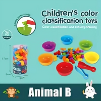 Thumbnail for Rainbow Teddy Bears Toys™ - Éducatif et créatif - Oursons à compter arc-en-ciel