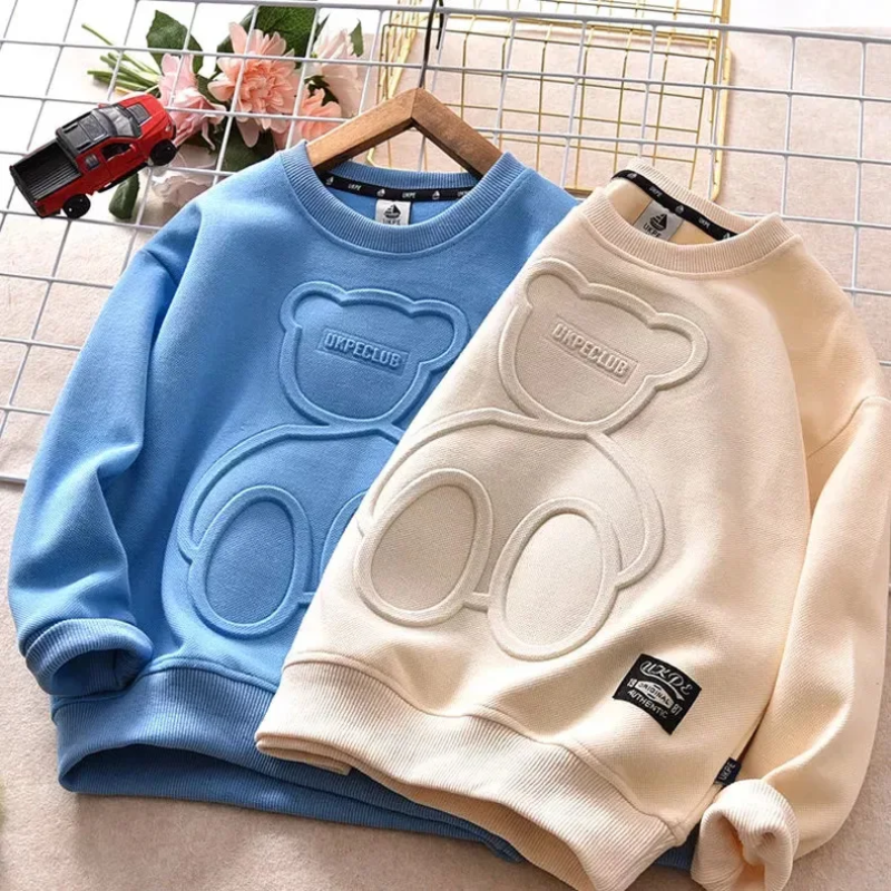 LittleCloud – Confortable et douillet – Pull avec motif d'ours en 3D