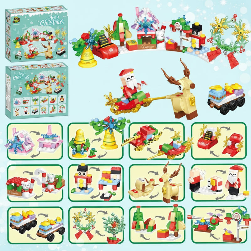 HolidayBlocks – Joyeux et décoratif – Mini-briques de Noël
