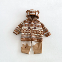 Thumbnail for LittleWarm – Confortable et élégant – Manteau d'hiver au motif Fair Isle