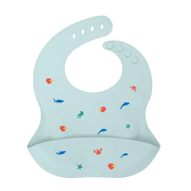 Silicone Bib - Imperméable et à la mode - Bavoir en silicone pour bébé
