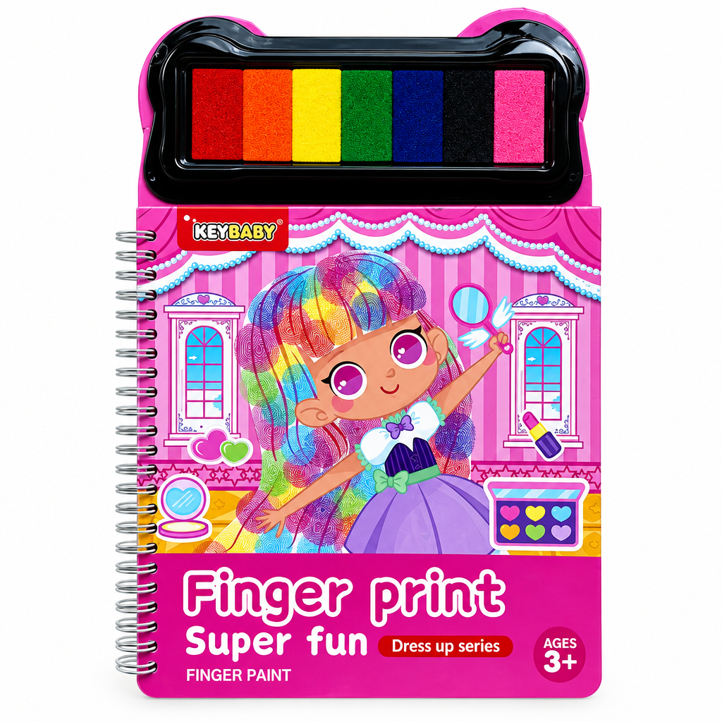 FingerArt – Créatif et coloré – Livre de peinture au doigt pour enfants