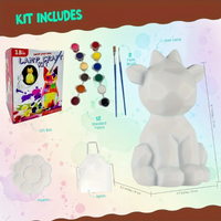 Thumbnail for MiniCrafters – Créativité et apprentissage – Kit de peinture « Lampe DIY Animaux »