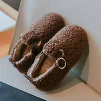Thumbnail for WarmSteps – Confortables et douillets – Chaussons d'hiver en peluche pour enfants