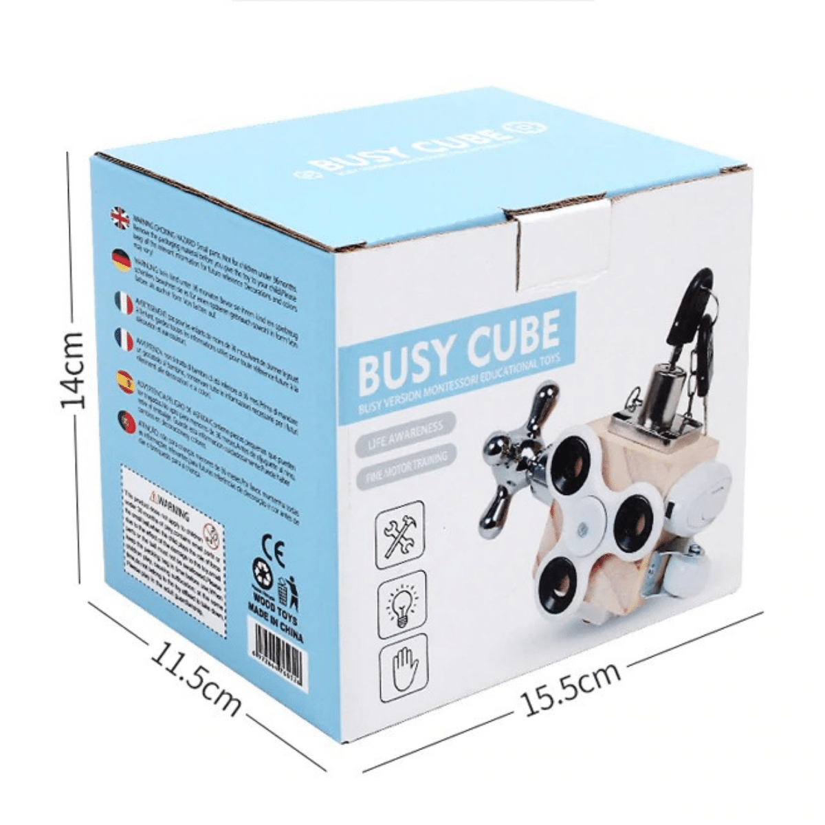 Woods™ - Développe la dextérité des doigts - Cube Sensoriel