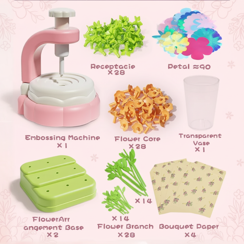 DIY Flower Bouquet Toy – Créatif et interactif – Kit de bricolage floral