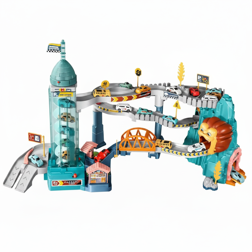 AutoWorld – Éducatif et interactif – Jeu de construction « Parking électrique »