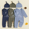 CuddleBaby – Bonjour, je suis nouvelle ici – Ensemble combi-pantalon et bonnet pour bébé