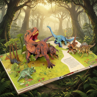 Thumbnail for JurassicKids – Passionnant et éducatif – Encyclopédie des dinosaures en 3D : livre pop-up
