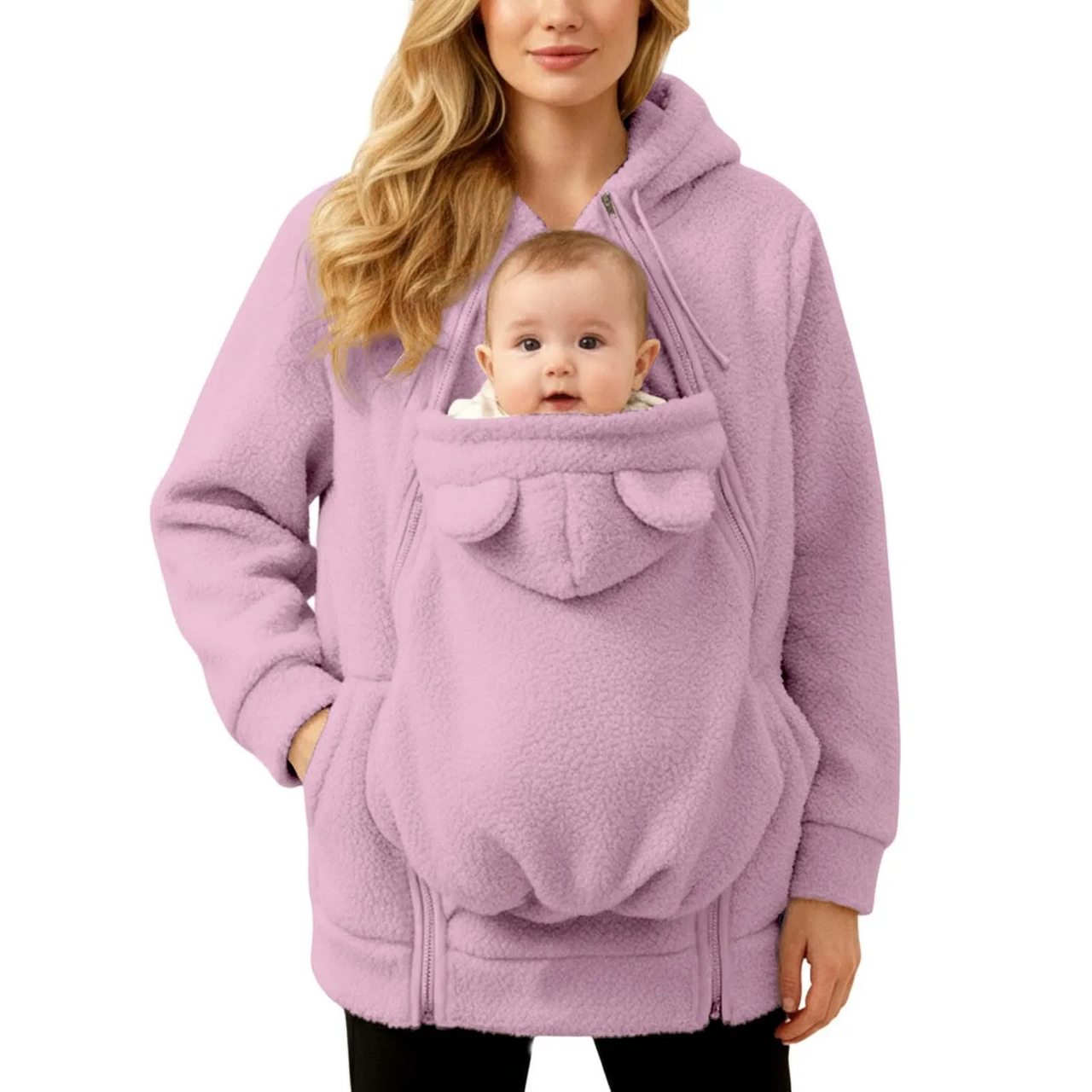 MamaNest – Chaud et pratique – Veste 2 en 1 pour maman et bébé