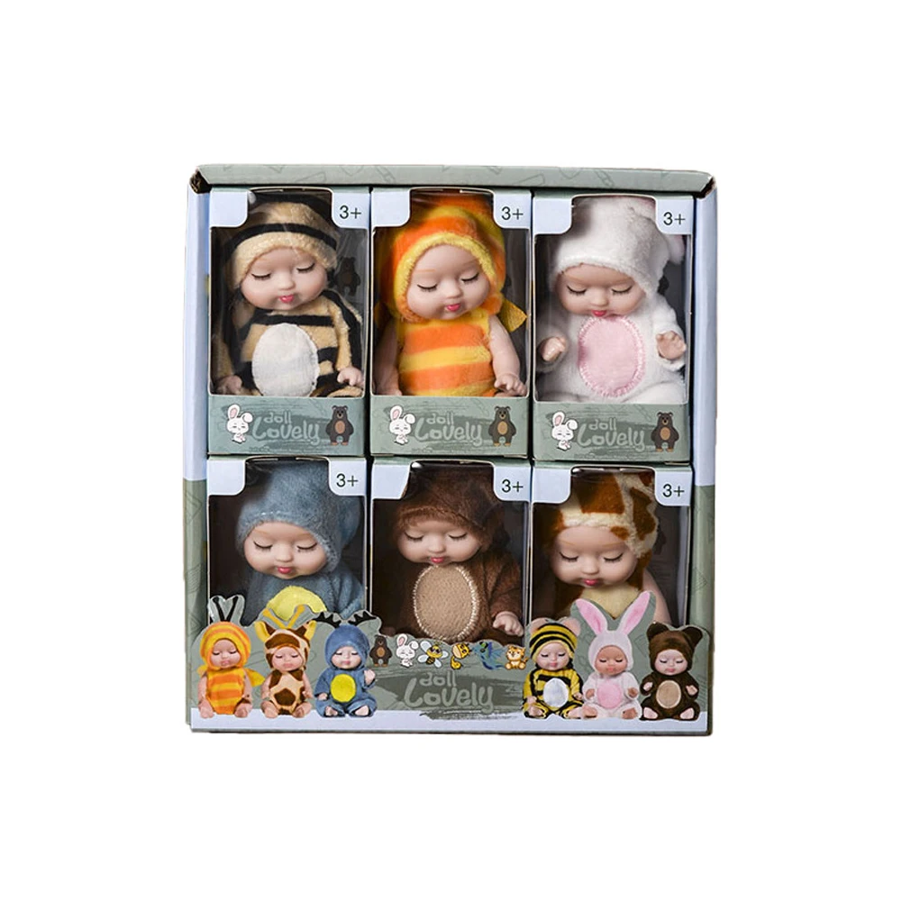 LittleDolly – Mignon et douillet – Une poupée habillée d'un costume d'animal rigolo