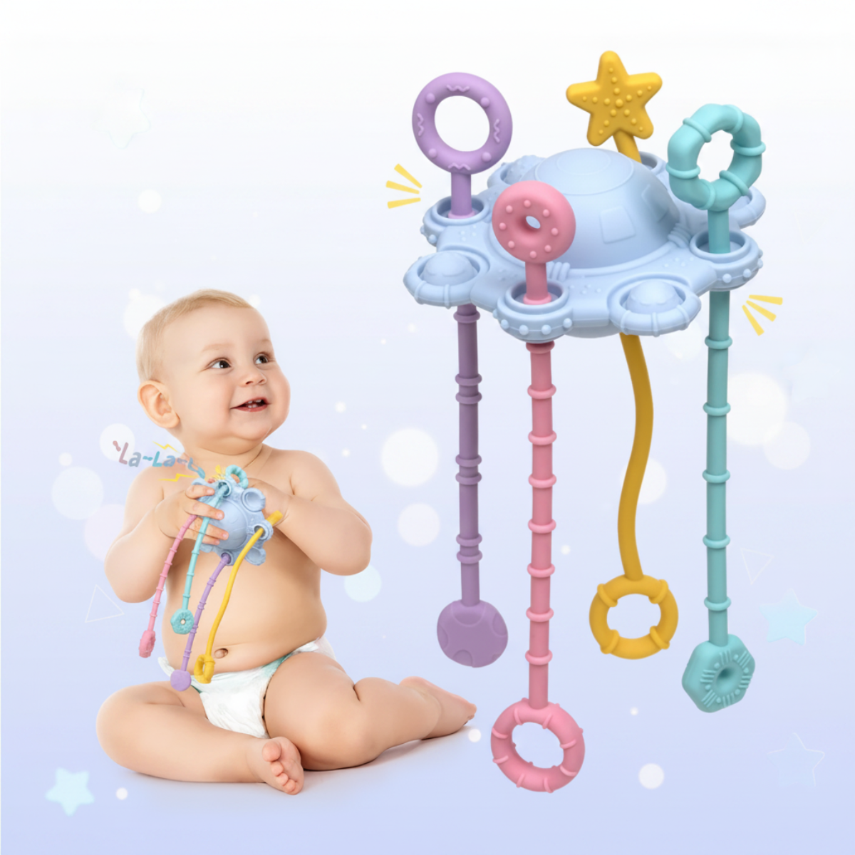 HappyHands – Sensorial & Montessori – Cordon à tirer sensoriel